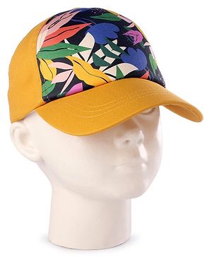 Babyhug Summer Cap Floral Print Multicolour - Diameter 16 cm