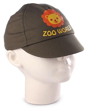 Babyhug Summer Cap Lion Print Multicolour - Diameter 14 cm