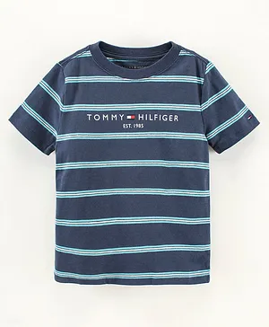 Tommy Hilfiger Half Sleeves T-Shirt Logo Print - Multicolor