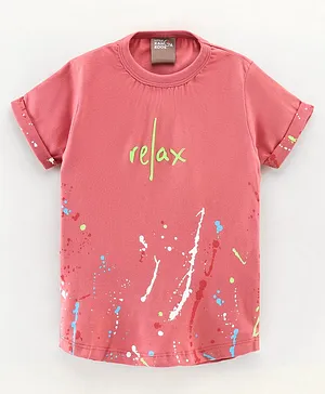 Little Kangaroos Half Sleeves T-Shirt Relax Print - Multicolor