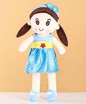 Babyhug Premium Elle Candy Doll | Cuddle and Huggable Soft Toy with Removable and  Washable Dress | Plush Toy Safe and Fun Gift for Kids | BIS Certified | Spark Imaginative Play | Blue-Height 45 cm