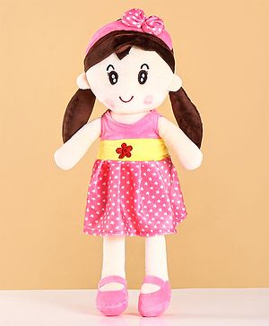 Babyhug Premium Elle Candy Doll | Cuddle and Huggable Soft Toy with Removable and   Washable Dress | Plush Toy Safe and Fun Gift for Kids | BIS Certified | Spark Imaginative Play | Pink-Height 45 cm