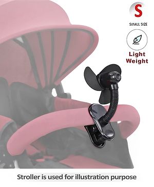 Babyhug Stroller Fan With Foam Blades - Black
