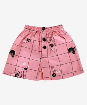Chipbeys Checked Shorts - Pink
