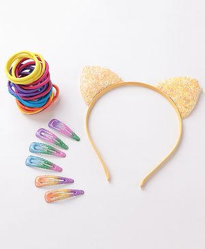 Babyhug Free Size Hair Accessories Combo Set - Multicolor