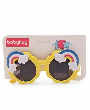 Babyhug  Cloud and Rainbow Shaped Sunglasses - Yellow