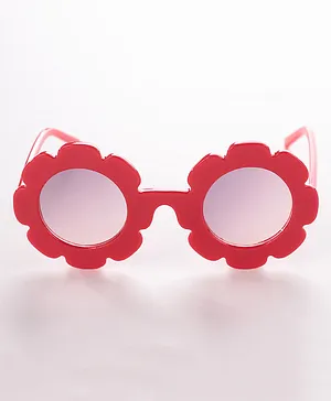 Babyhug Flower Shaped Sunglasses  - Red