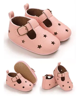 Little Hip Boutique Star Design Booties - Pink