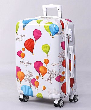 Pine Kids Trolley Luggage Bags White - 22 inch