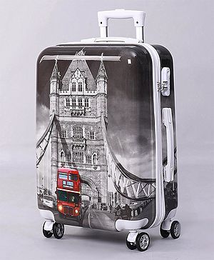Pine Kids Trolley Luggage Bags Black - 22 inch