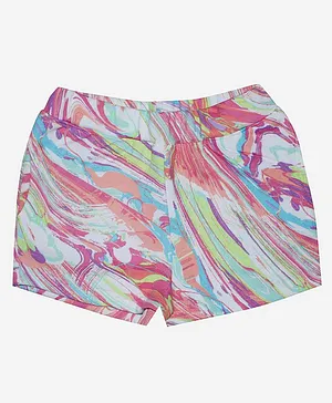 Kiddopanti Abstract Print Shorts - Multi Colour