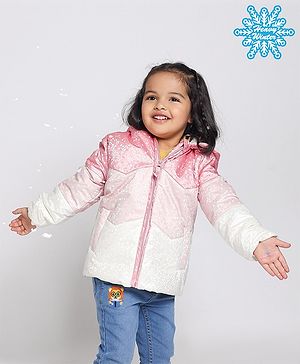 Babyhug Full Sleeves Hooded Jacket - Pink