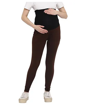 Momsoon Maternity Full Length Leggings - Brown