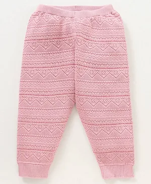 Babyhug Fleece Solid Lounge Pant - Pink