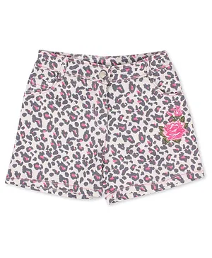 Cutecumber Animal Print Shorts - Pink