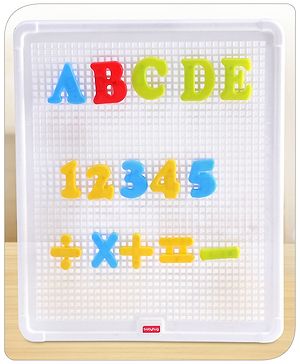 Babyhug Pin on Peg Alpha Numero Board - 84 Pieces