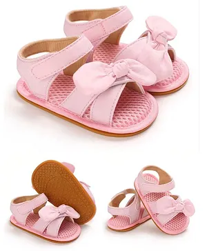 Little Hip Boutique Bow Detail Booties - Pink