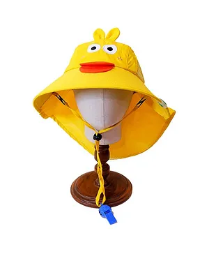 Tipy Tipy Tap Duck Sun Hat With Tail - Yellow