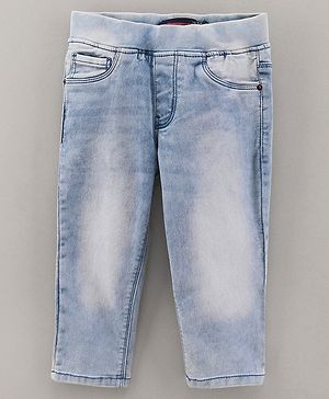 Vitamins Ankle Length Denim Jeggings - Blue