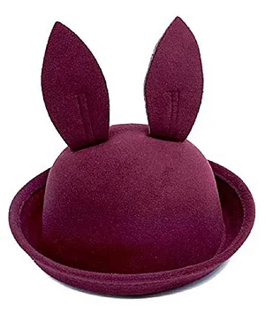Ziory Rabbit Ears Dome Bucket Hat - Violet