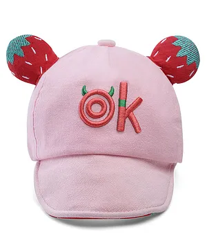 Babymoon Kids Big Ears Fruits Summer Cap Pink - Diameter 26 cm