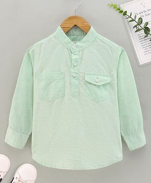 Babyhug Full Sleeves Shirt Solid - Green
