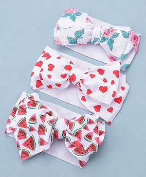 Babyhug Headbands Pack of 3 - Multicolour