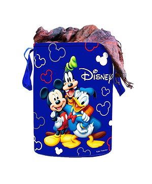 Babyhug Disney Laundry Bag with Mickey & Friends Print - Blue