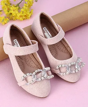 Cute Walk by Babyhug Embellished Sandals- Pink