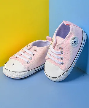 POPLINS Textured Sneaker Style Booties - Pink