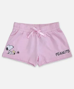 Kidsville Peanuts Snoopy Printed Shorts - Pink