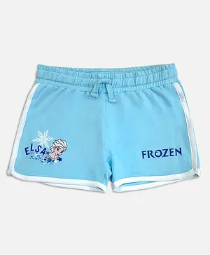 Kidsville Disney Frozen Elsa Printed Shorts - Blue