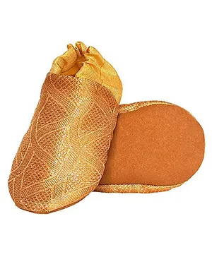 Skips Self Designed Soft Sole Booties - Gold