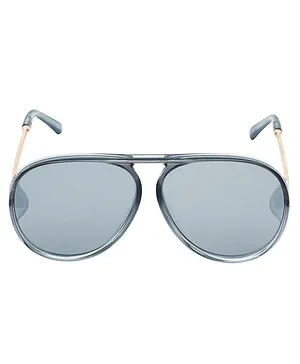 Spiky UV Protection Aviator Sunglasses - Grey