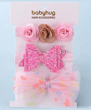 Babyhug Headbands Multicolor Pack of 3 - Multicolour