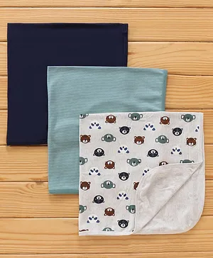 Simply Cotton Towel Printed Pack of 3 (Colours & Print May Vary)