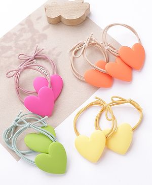 Babyhug Rubber Bands Set of 4 Pairs- Multicolor