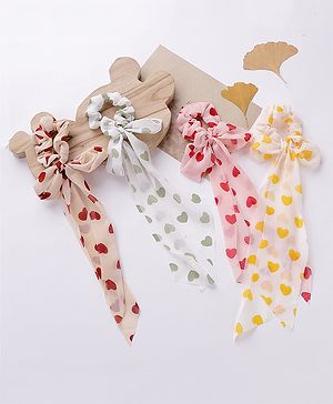 Babyhug Scrunchies Pack of 4 - Multicolour