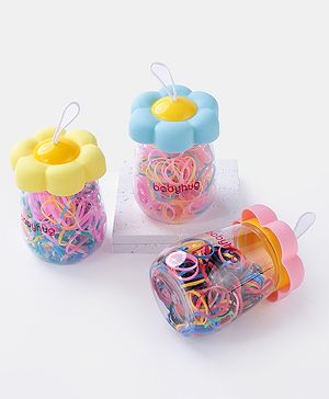Babyhug Free Size Rubber Bands Sets of 3 - Multicolor