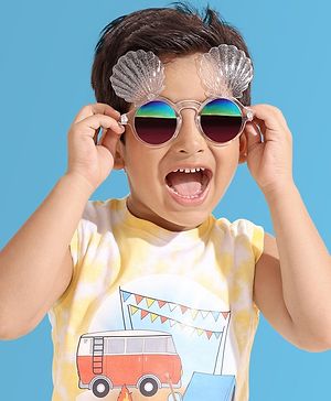 Babyhug Free Size Shell Shape Sunglasses - White
