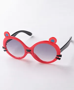 Babyhug Cat Shaped Round Sunglasses - Red