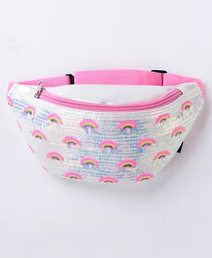 Pine Kids Sequins Waist Bag Free Size - Silver 