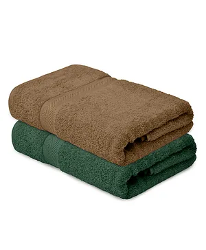 Haus & Kinder 100% Cotton Towel Pack of 2 - Coffee Olive