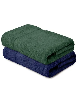 Haus & Kinder 100% Cotton Towel Pack of 2 - Navy Olive