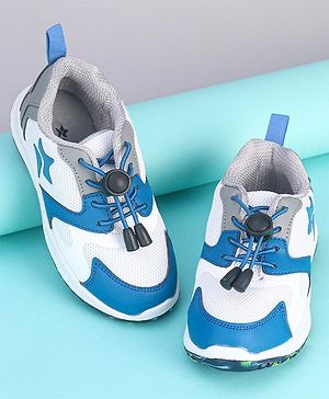 Cute Walk by Babyhug Slip On Color Block Sneakers - White