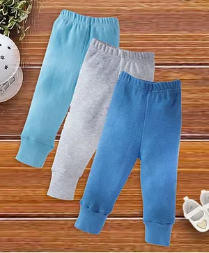 babywish Pack Of 3 Solid Pajamas - Blue