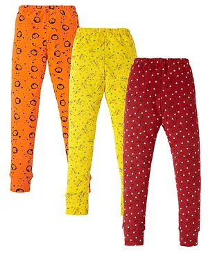 babywish Pack Of 3 All Over Penguins And Kitty Printed Pyjamas - Multicolor