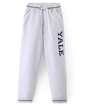 Pine Kids Full Length Biowashed Joggers Yale University Print - Light Grey