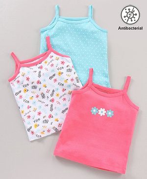 Babyhug 100% Cotton Anit Bacterial Slips Multiprint Pack of 3 - Multicolour