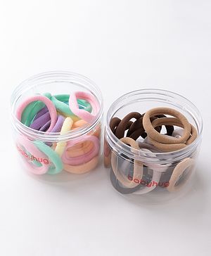 Babyhug Free Size Rubber Bands Sets of 2 - Multicolor